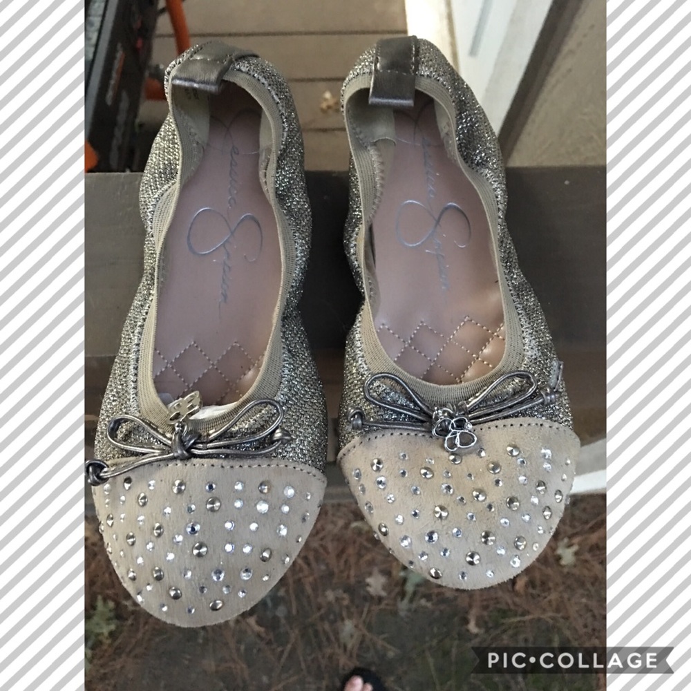 💎3/$25💎Jessica Simpson girls flats size 2 NWOT